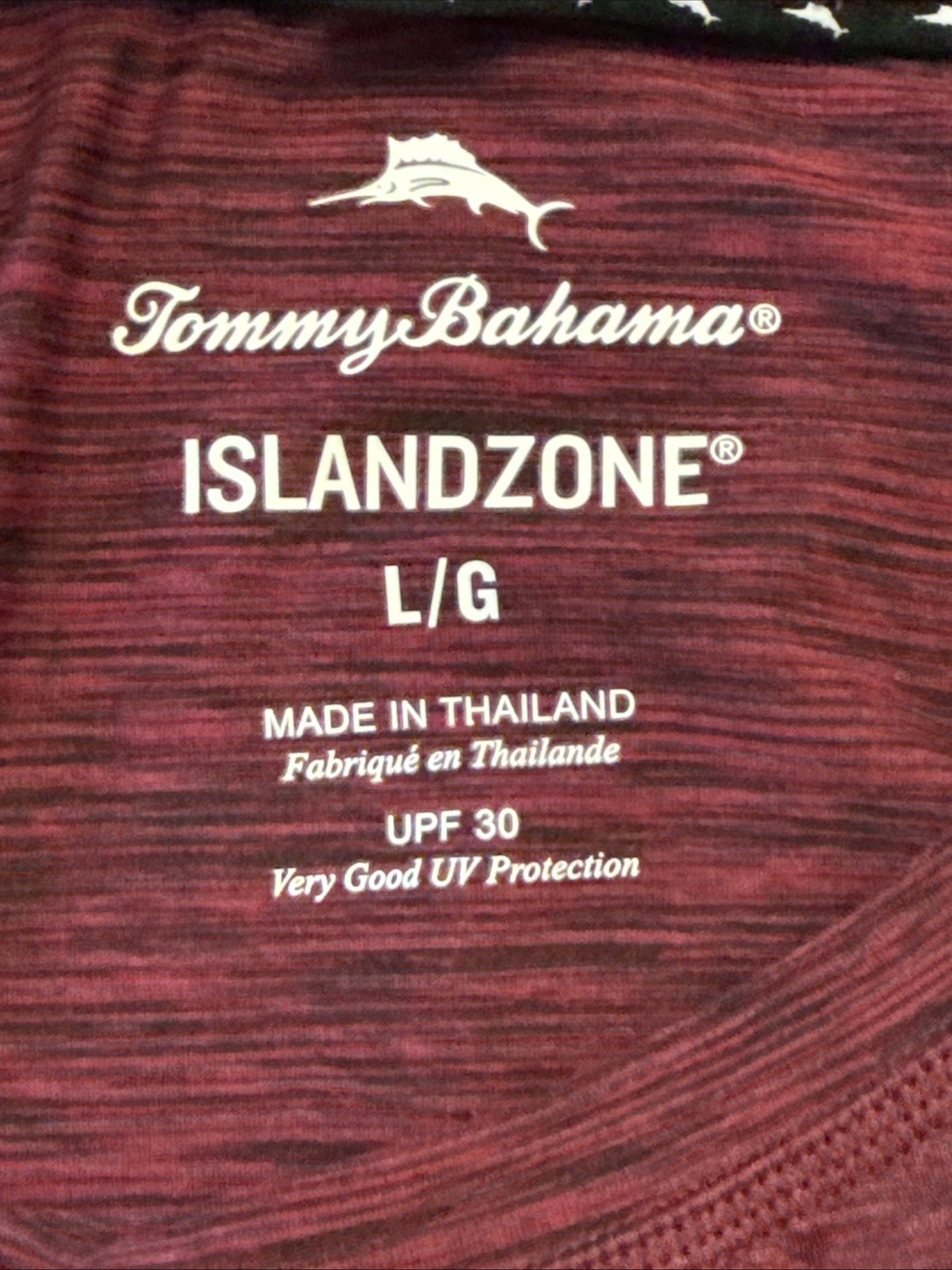 Tommy Bahama Island Zone Men’s Large Crew Neck T Shirt Burgundy gallery