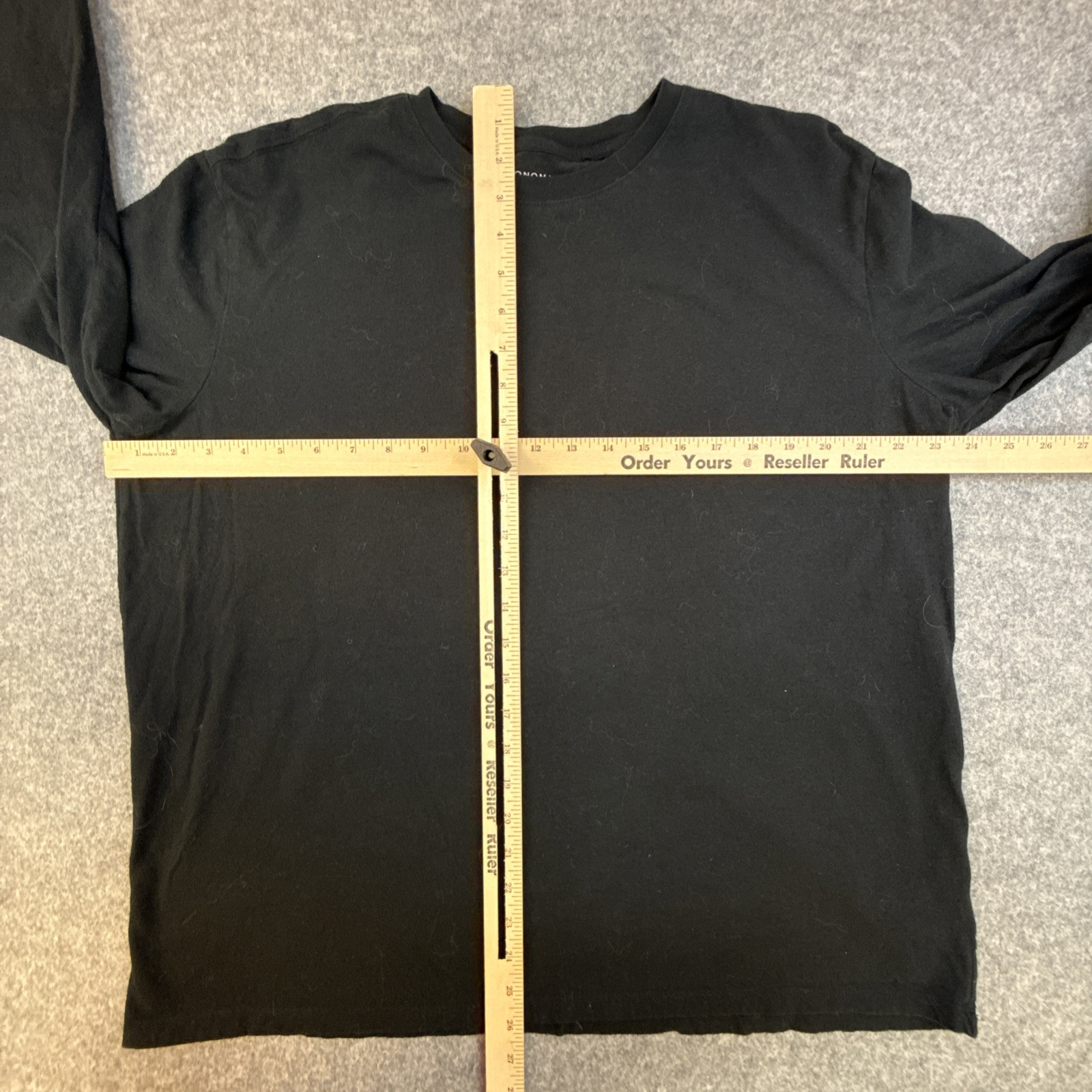 Sanoma Weekend Tee Mens Long Sleeve Pullover 100% Cotton Easy Care Black Size XL gallery