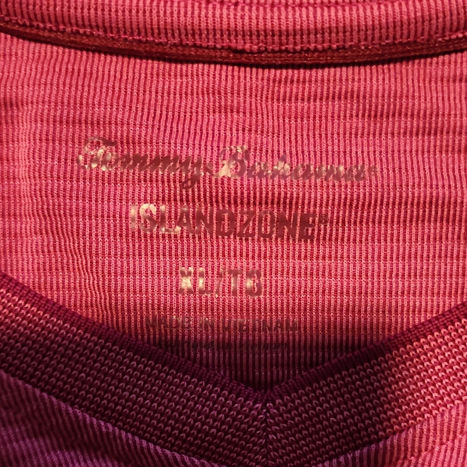 Tommy Bahama IslandZone Men's V-Neck Short Sleeve Breathable Pink Modal XL gallery