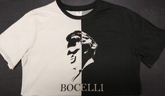 Andrea Bocelli 30th Anniversary Black & White BOCELLI T-Shirt ⭐️NEW⭐️