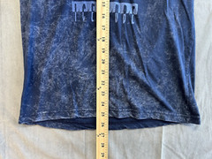 Ice Cube Picture Blue Print Tshirt Short Sleeve Graphic Tee Mens Small Digital