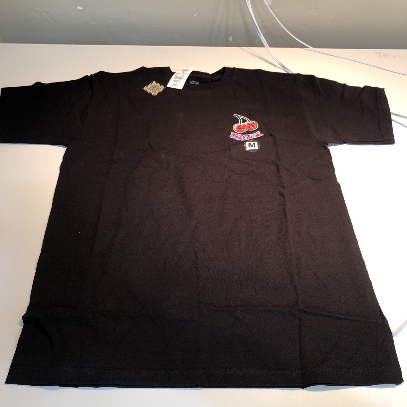 Vans Men’s Cherry Short Sleeve T-Shirt Black M