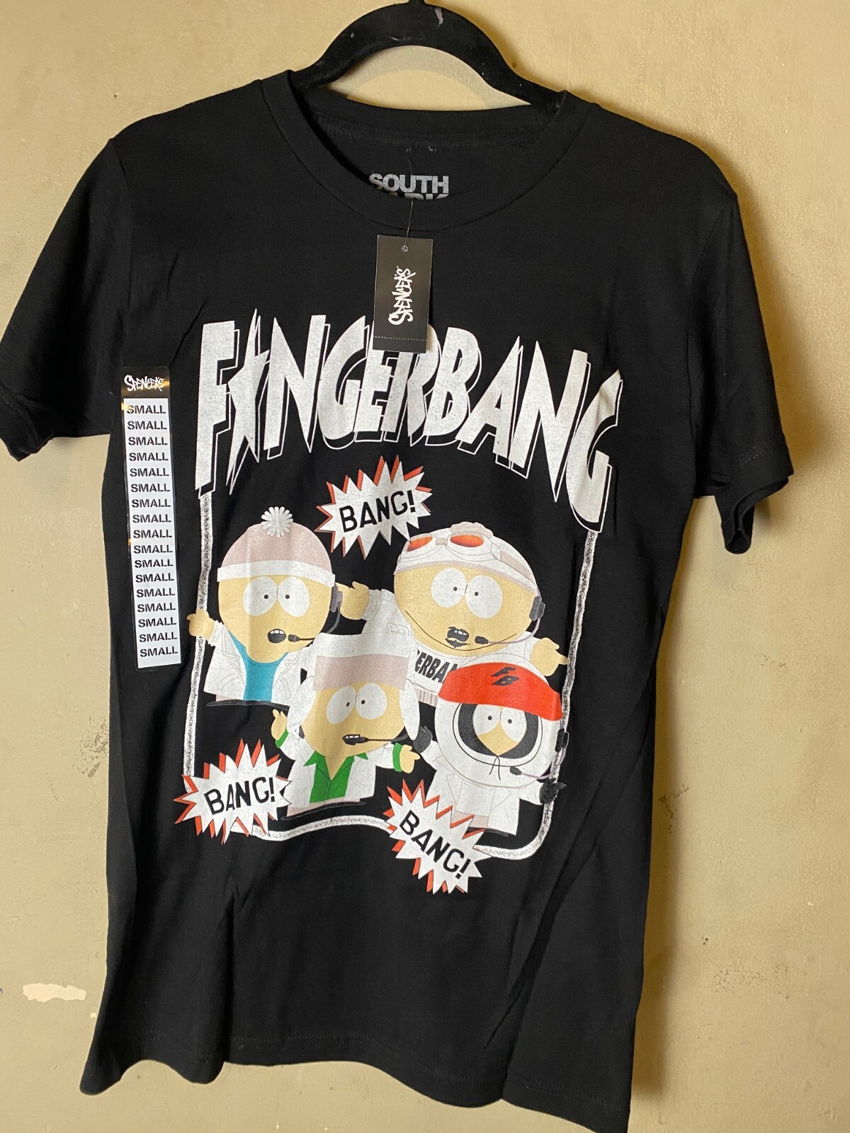 SOUTH PARK “F*ngerBang” Bang Bang Group Finger Shooting T Shirt-NWT