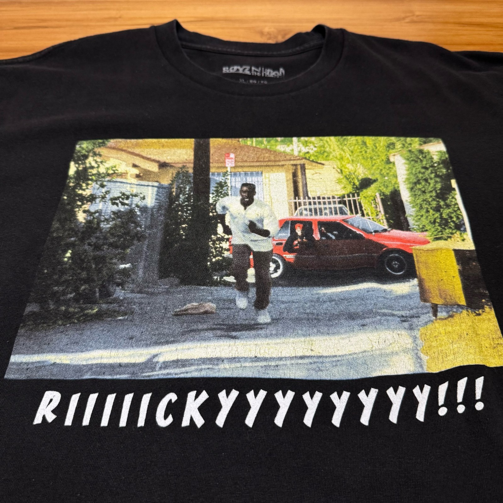 Boyz n The Hood Shirt Mens XL Black Ricky Running Movie Graphic Tee Streetwear