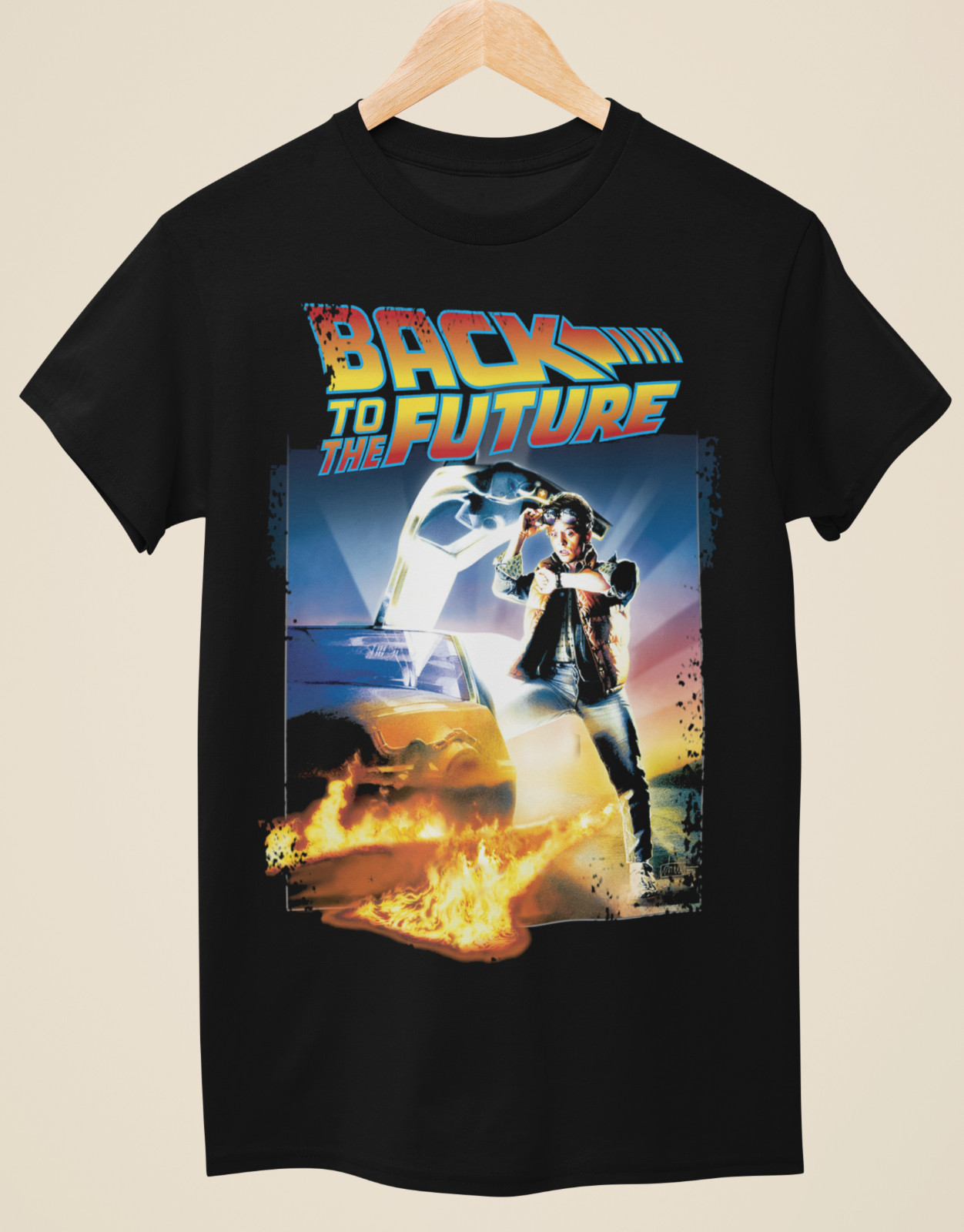 Back to the Future Collection - Movie Poster inspired Unisex Black T-Shirts gallery