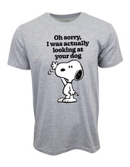 Hybrid Apparel Peanu OH SORRY I WAS ACTUALLY LOOKING AT YOUR DOG GRAPHIC T SHIRT