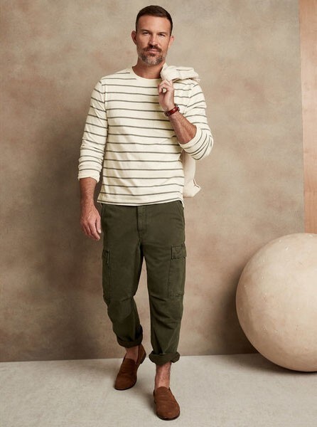BANANA REPUBLIC Authentic SUPIMA® Long-Sleeve T-Shirt #801197 gallery