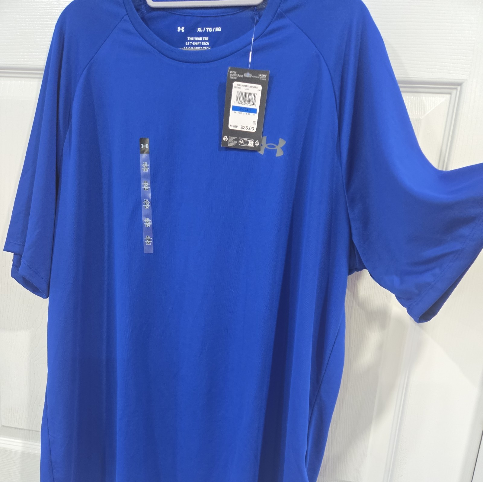 New With Tags Under Armour Men's Shirt Blue XL Short Sleeve UA Tech 2.0 gallery