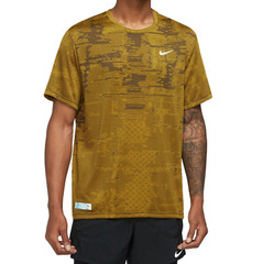 Nike Men Dri-FIT ADV Running Division Techknit Shirt FB6868-716 Bronzine Black S