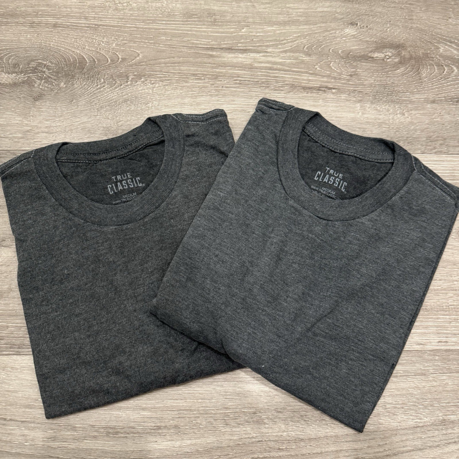 True Classic Men’s Medium T-Shirts Gray Brand New Lot Of 2