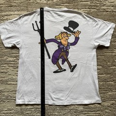 Half Evil Charlie Chocolate Bar Factory Parody Mens XL White Golden Ticket Candy