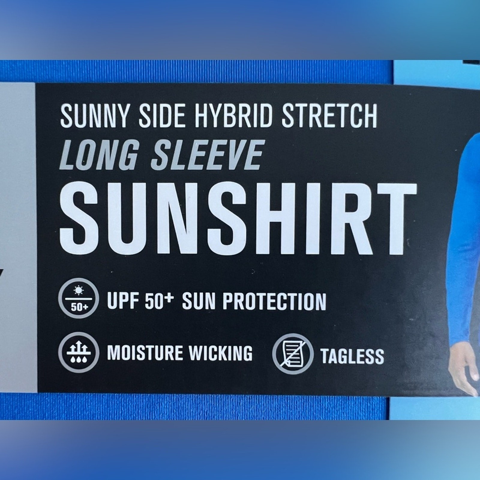 Hurley Men's Blue Long Sleeve UPF 50 Sun Protection Shirt Size Large gallery