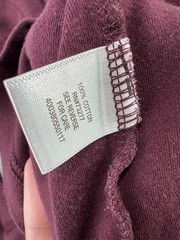 Mens Croft & Barrow Turtle-Neck Long Sleeve Extra Soft Tees Size Medium Maroon