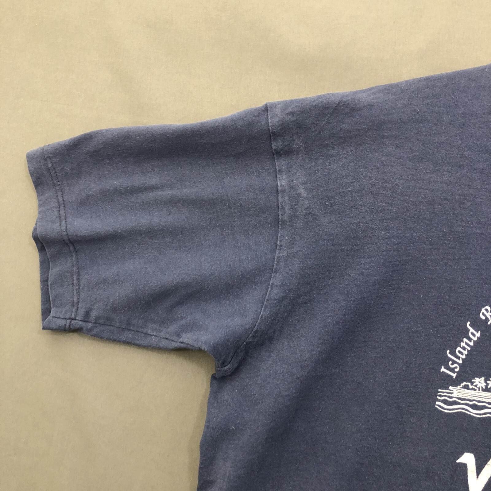 Kenya Africa T-Shirt Vintage Wasini Mens Medium Blue Texprint Short Sleeve Tee gallery