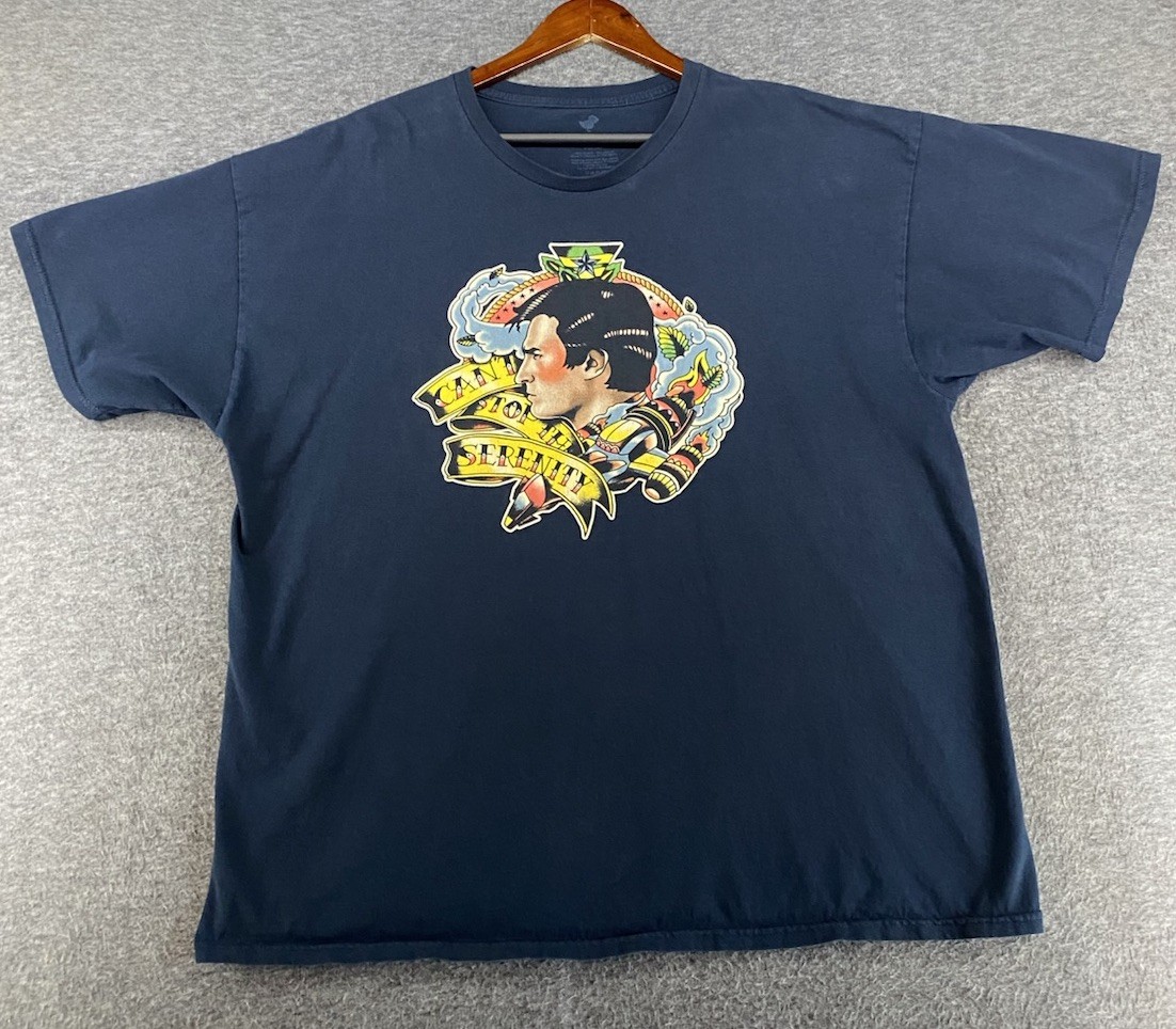 Serenity Firefly Movie TV Show Blue Graphic T-Shirt Men's XXL Tee Fury See Pics gallery