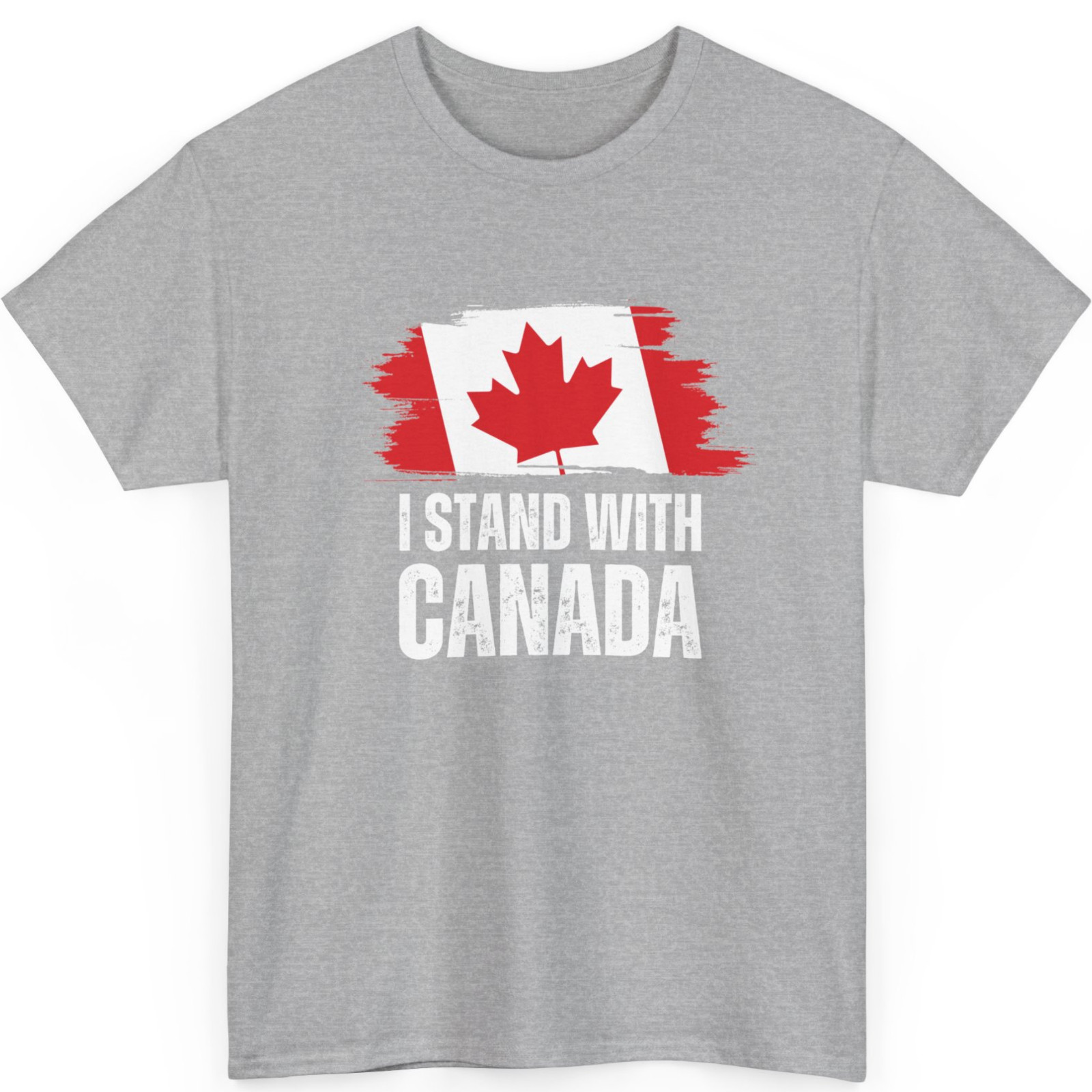 I Stand With Canada America Canadian USA Flag Unisex T-Shirt gallery