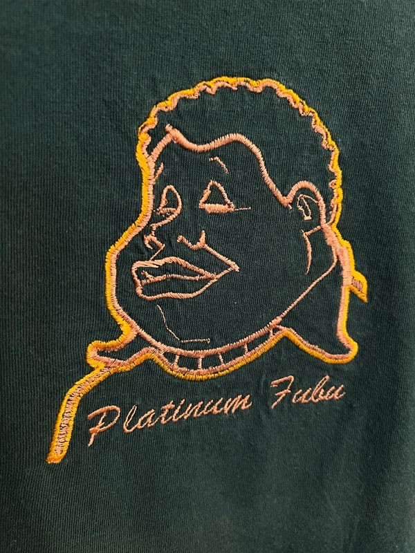 2000s Platinum FUBU Fat Albert Gold Embroidered T-Shirt Large gallery