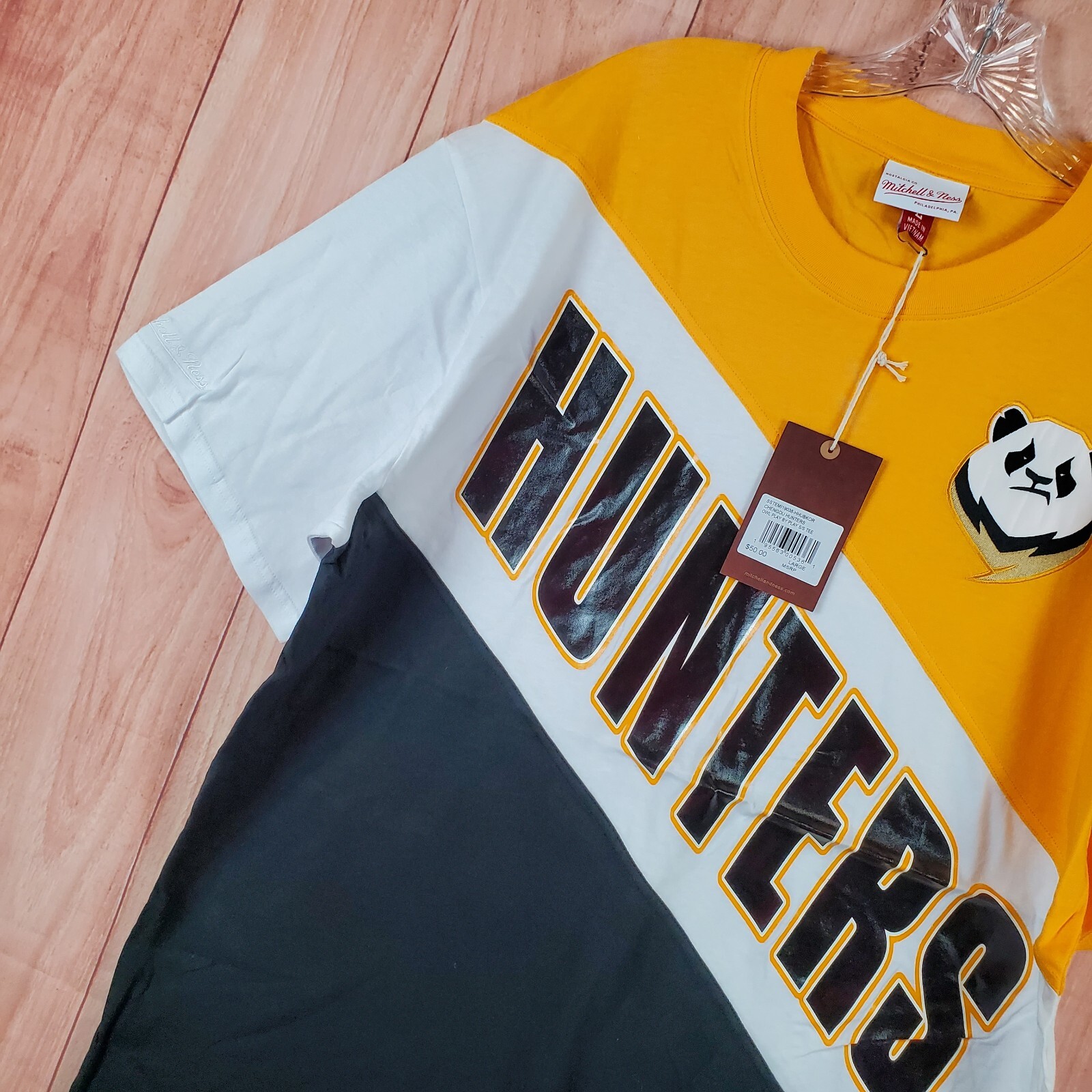 Mitchell & Ness Mens T-Shirt Large Multi Colorblock Short Sleeve Chengdu Hunters gallery
