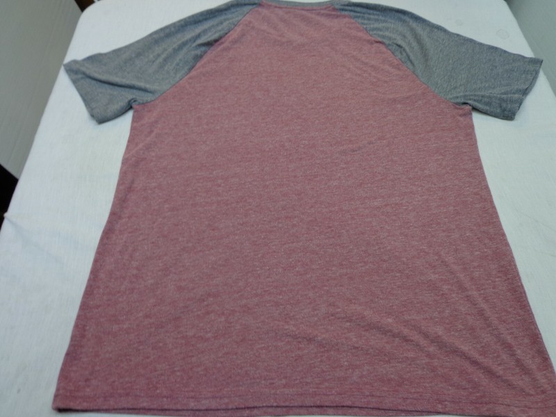 SONOMA Heather Maroon & Gray Two Tone T Shirt Size Large gallery