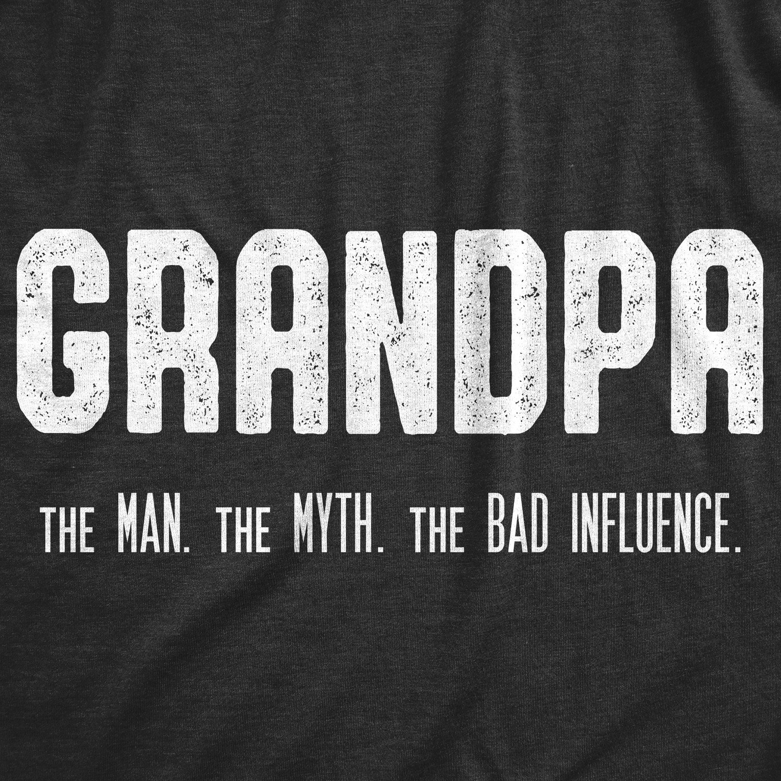 Mens Grandpa The Man The Myth The Bad Influence T shirt Funny Grandfather Papa gallery