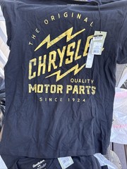 The Original Chrysler Quality Motor Parts Crew Neck T-Shirt Men’s Sz: L NWT A3