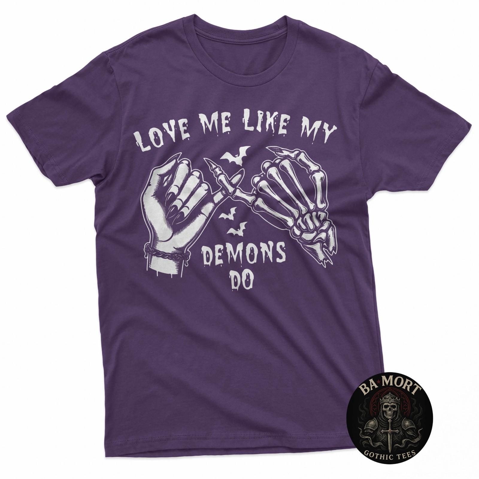 Love Me Like My Demons Do Emo Punk Gothic Goth Occult T-Shirt gallery