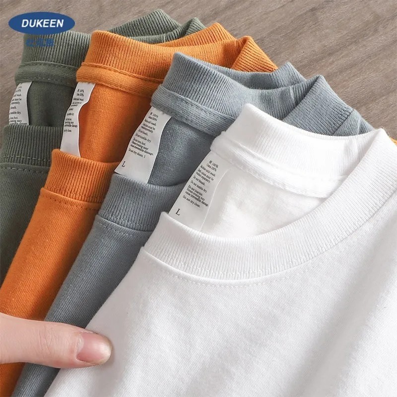 Men’s 280GSM Oversized Heavyweight T-Shirt Cotton Short Sleeve Solid Casual Tee gallery