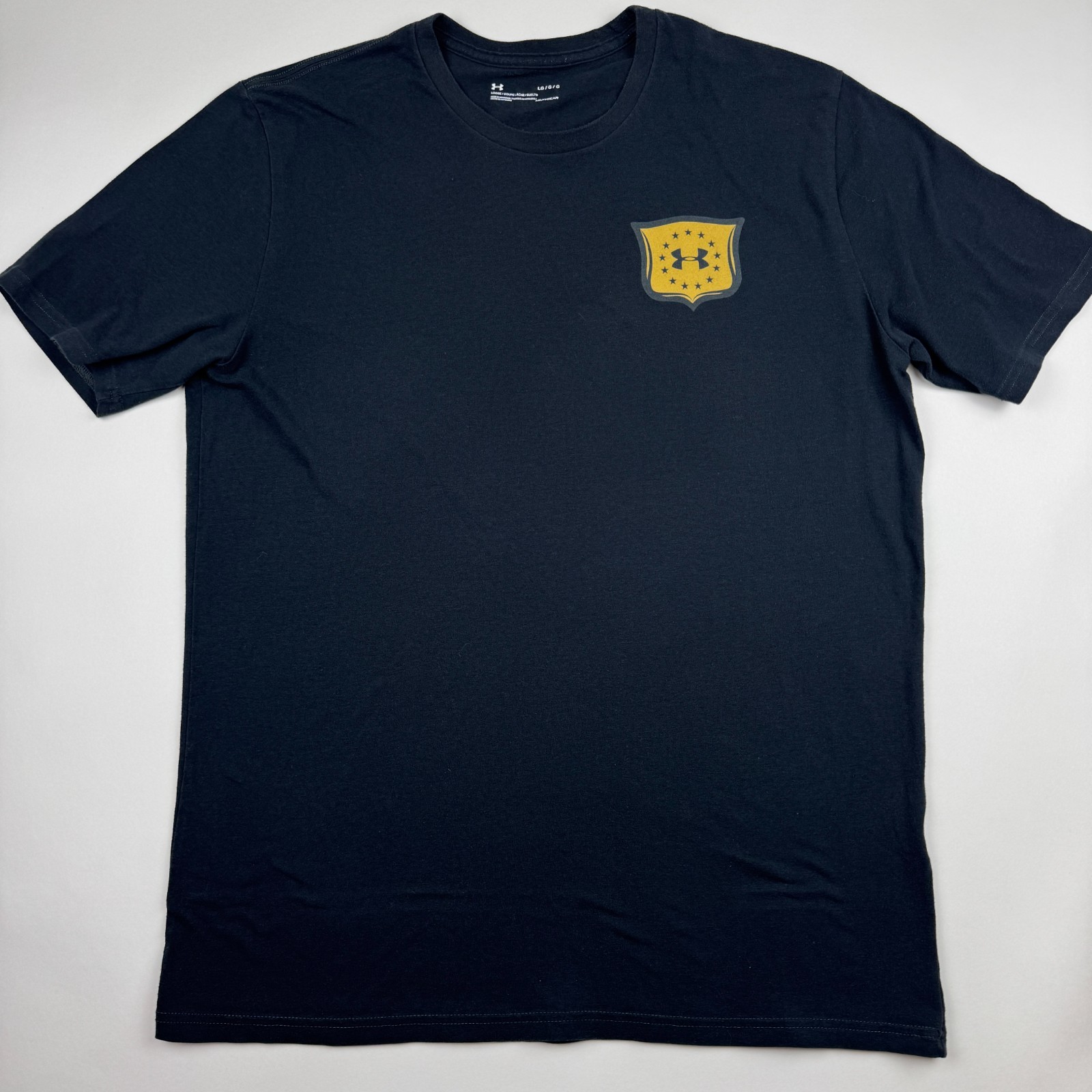 Under Armour Freedom Heatgear Shirt Mens Large Black Eagle Brave And Free gallery