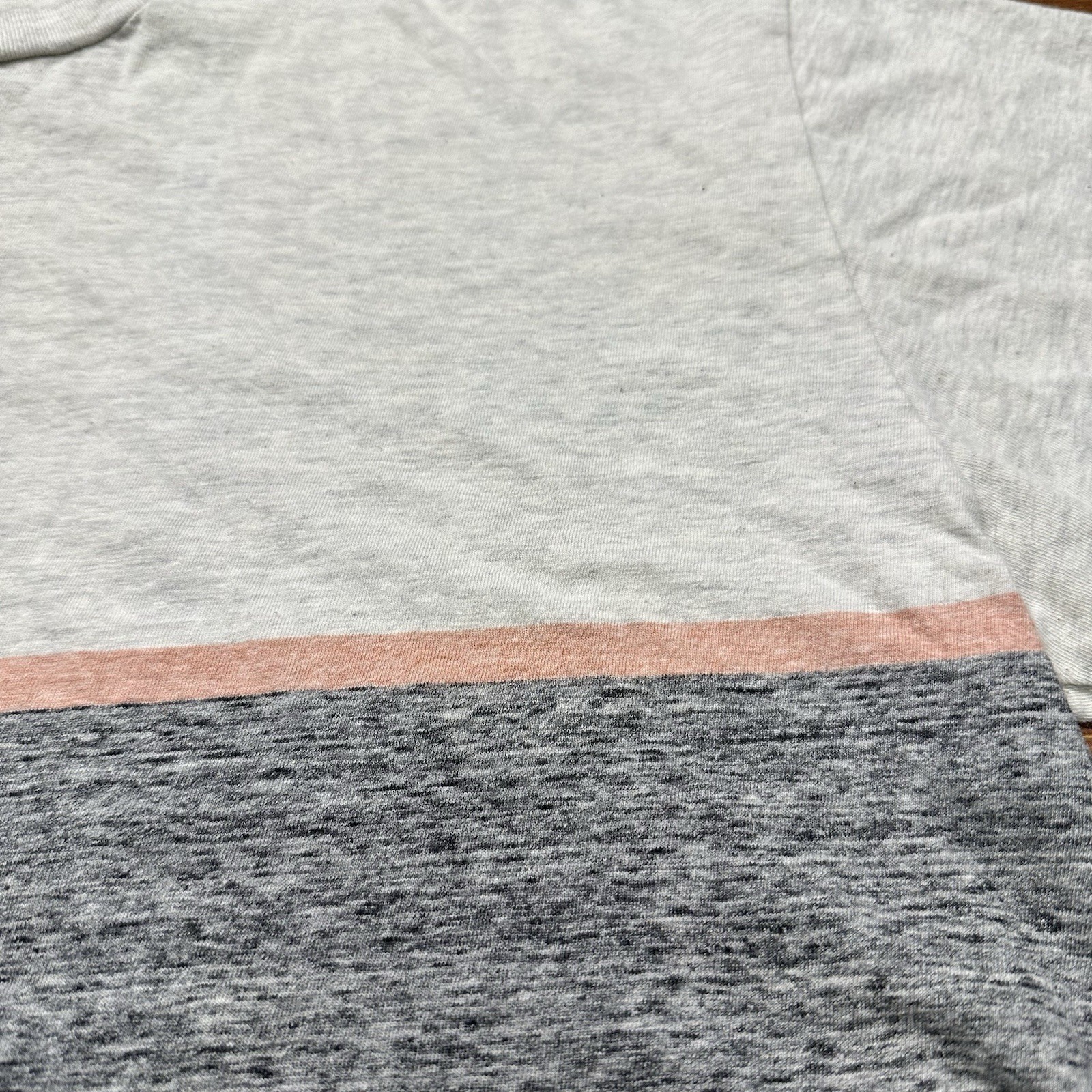 John Elliott T Shirt Mens 1 S Gray Stripe Colorblock Fall Winter 18 Retro City gallery