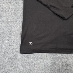 7 Diamonds Core Henley Men’s M Black Performance Lightweight Shirt Long Sleeve
