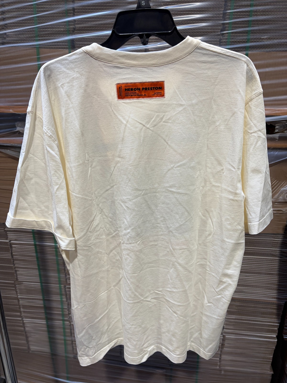 Heron Preston - Misprinted Heron Tee in White / Navy - Size XL gallery