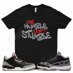 Black HUMBLE Shirt for J1 3 Black Cement 11 Fire Red Bred Legacy 5 Vapor