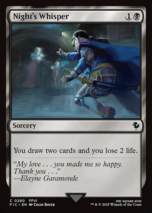 Night’s Whisper 280 C Normal FIC MTG NM