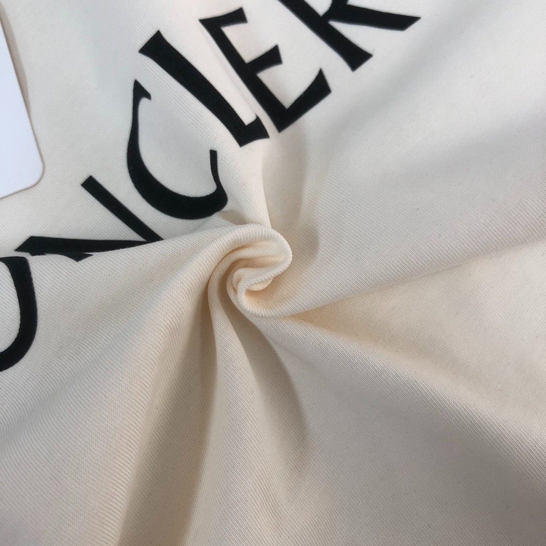Moncler Unisex Oversized White Classic Crew-Neck Short-Sleeve Shirt M gallery