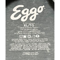 Kellogg’s Eggo Waffles Mens XL Gray Mineral Wash Advertising Graphic Shirt