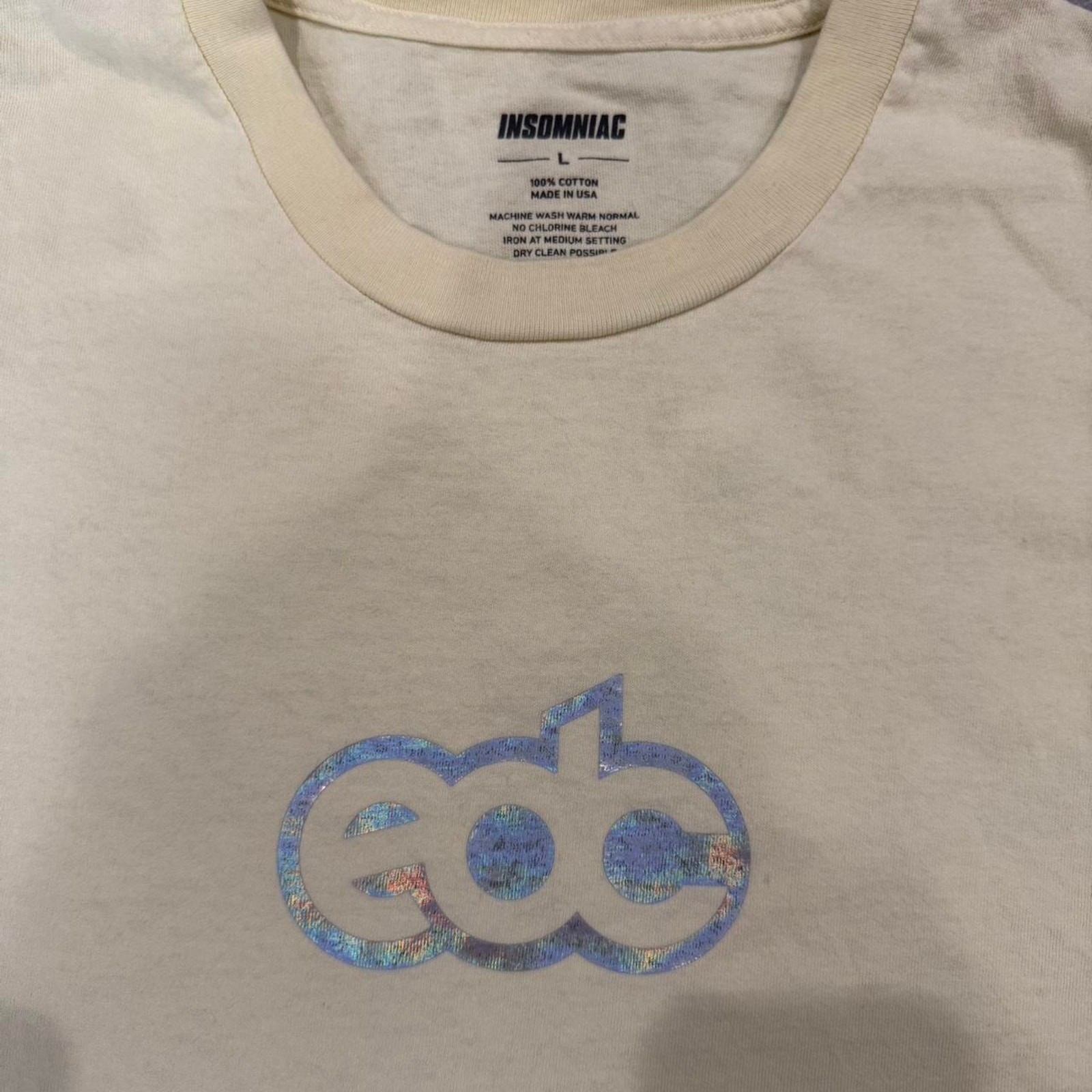 Edc insomnia pale yellow shirt gallery