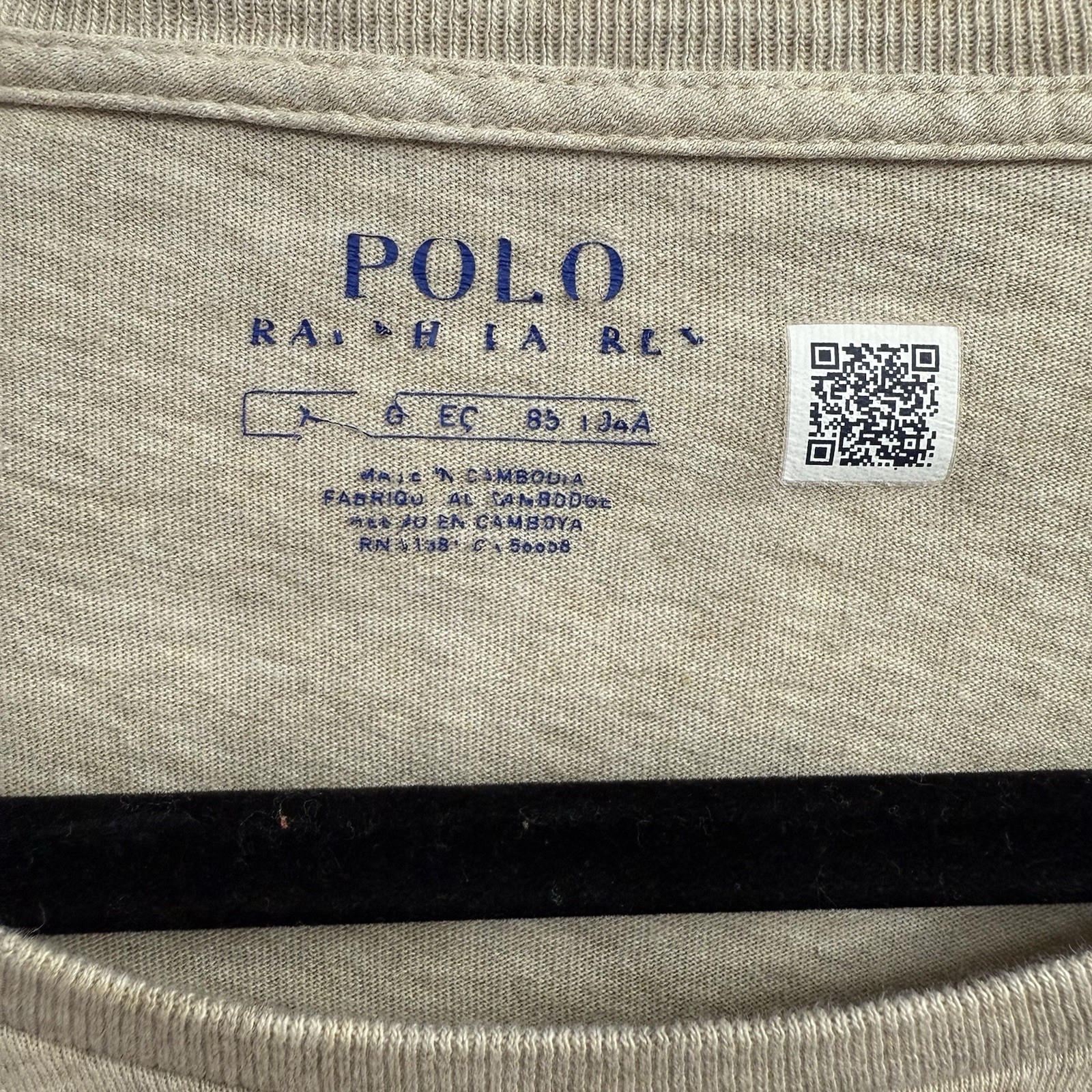 Polo Ralph Lauren Mens XL Classic-Fit Jersey Long-Sleeve T-Shirt Khaki Pony Logo gallery