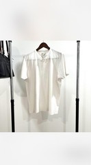 Colors Organic Collection Men’s White Solid Cotton Jersey Henley Tee Size L