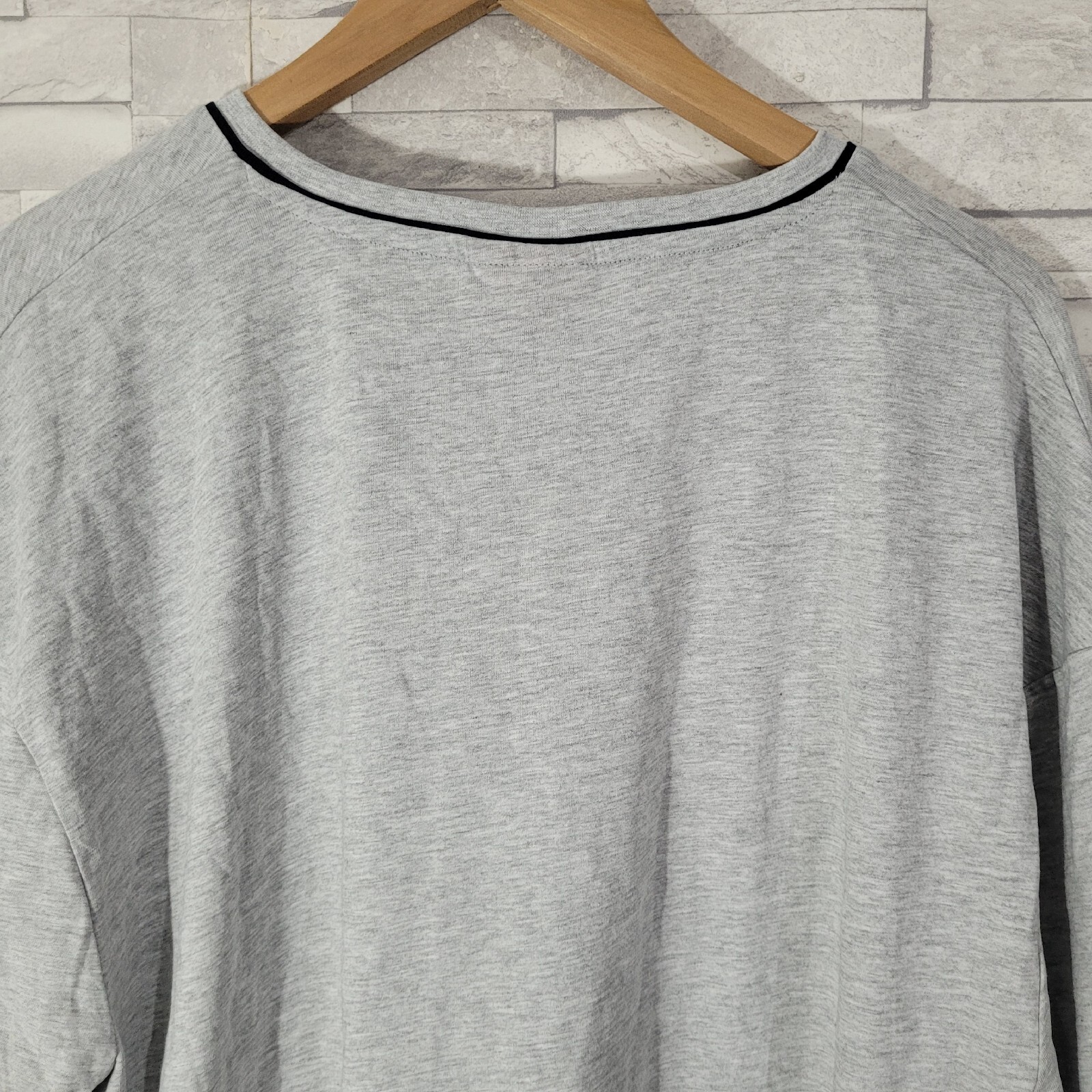 Mens SLAZENGER T Shirt Top Grey 3XL Marl Cotton Jersey V Neck XXXL gallery