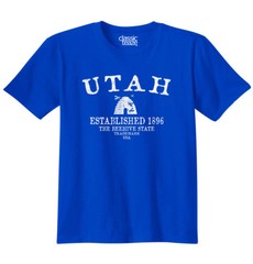 Utah Beehive UT Trademark Traditional Symbol Adult Short Sleeve Crewneck Tee