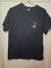 McDonald’s X J Balvin Crew 2020 Black Employee T Shirt Size L