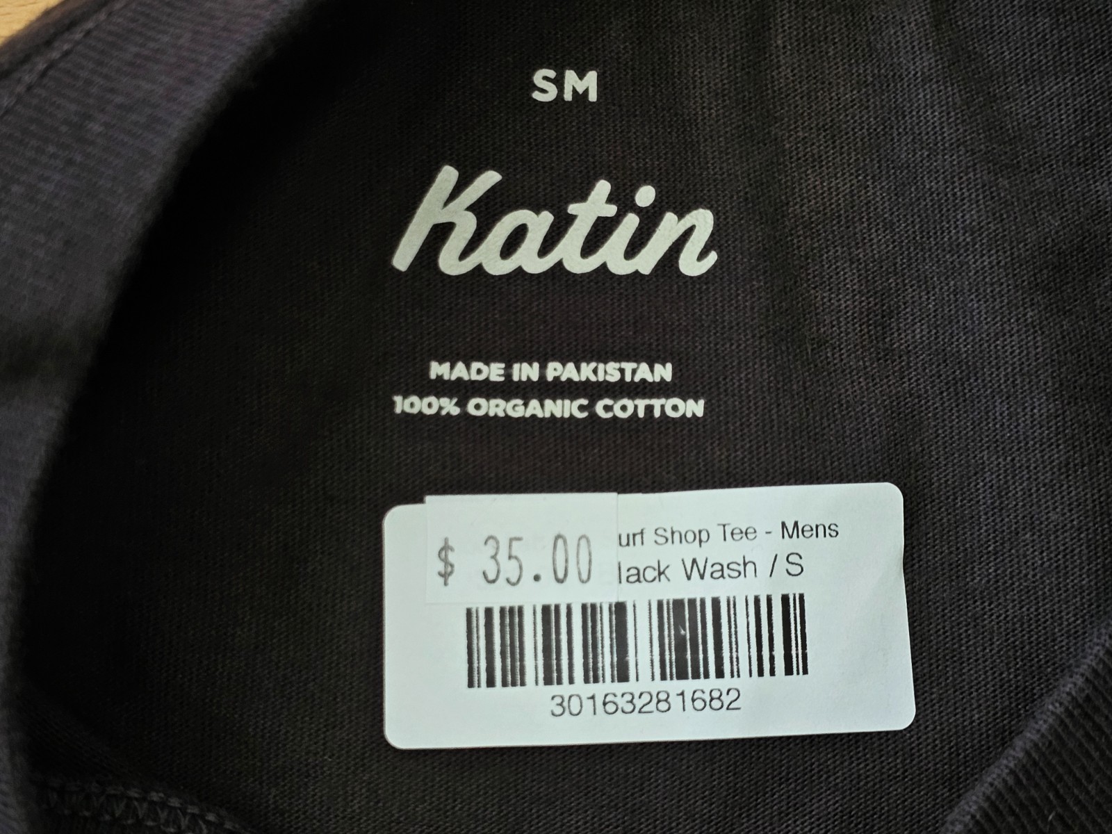 Katin Proof Lab Surf Shop Men Dark Brown Small T Shirt Organic Cotton NWT Norcal gallery