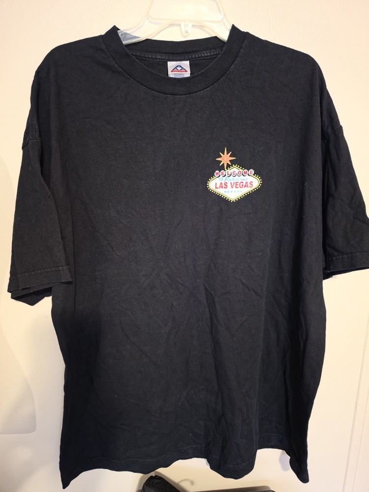 Alstyle Apparel & Activewear Men’s T-Shirt 2XL Black Las Vegas Graphic Knit