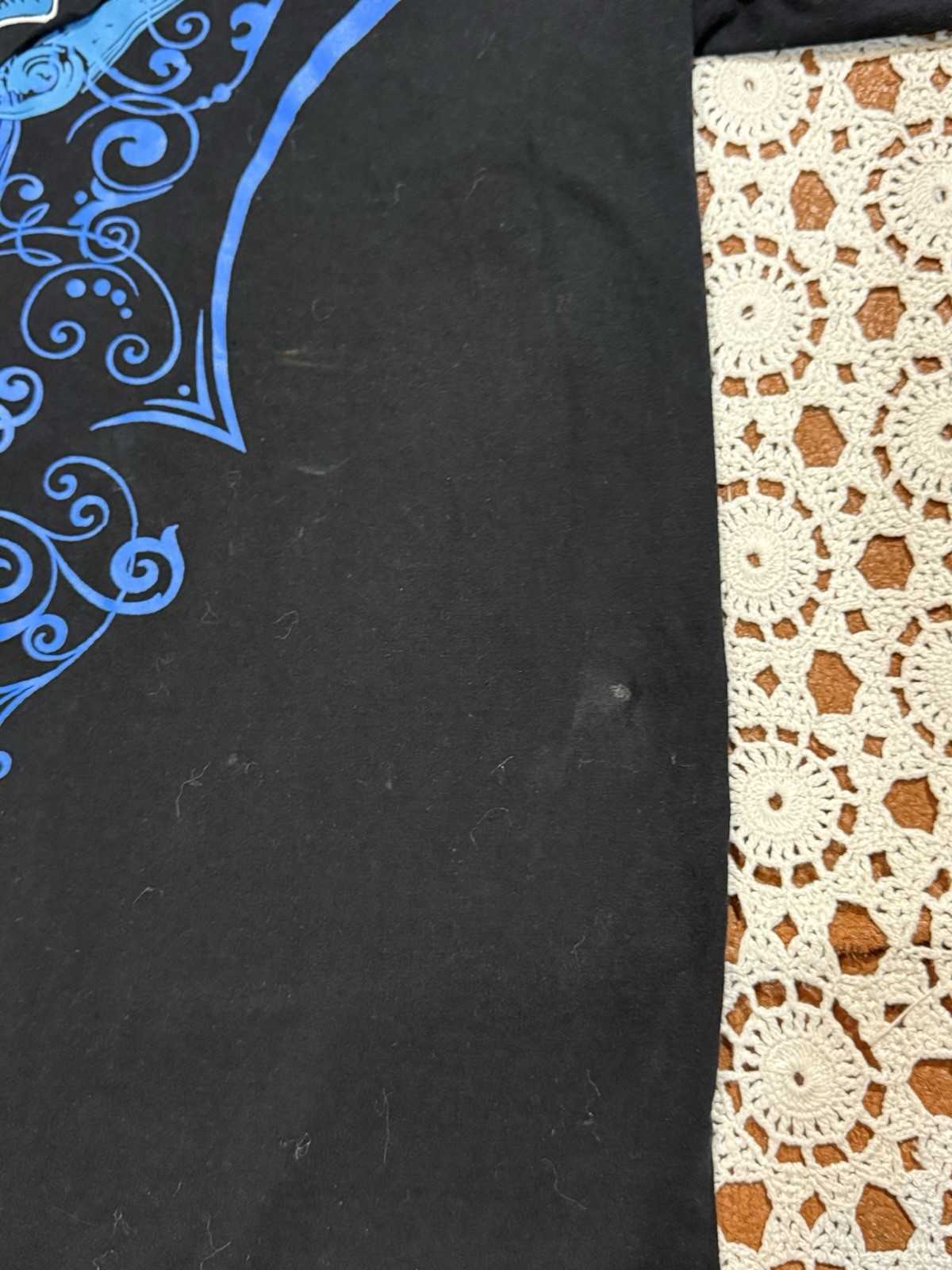 Vintage Y2K Raw Blue Grunge AOP Dragon Sword Gothic Goth Cyber Emo Punk Shirt gallery