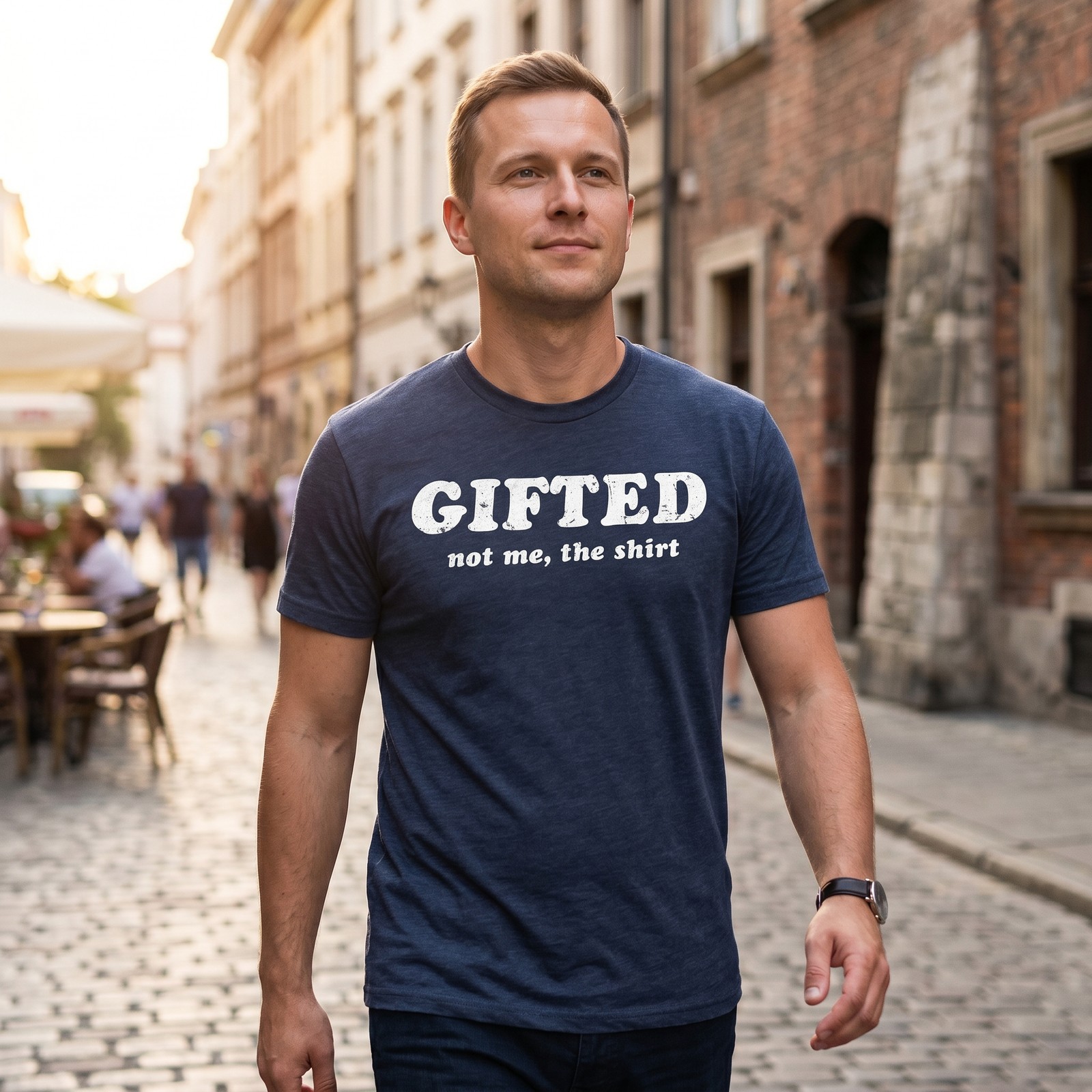Mens Funny T Shirts Gifted Not Me The Shirt Sarcastic Novelty Tee for Men gallery