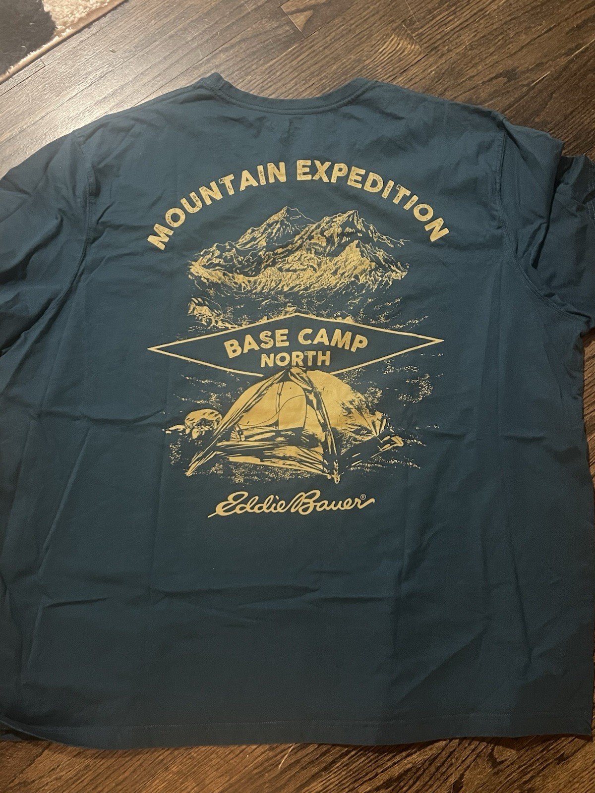 Eddie Bauer Blue Graphic Logo Crew Neck Short Sleeve T-Shirt Men's 4XB gallery
