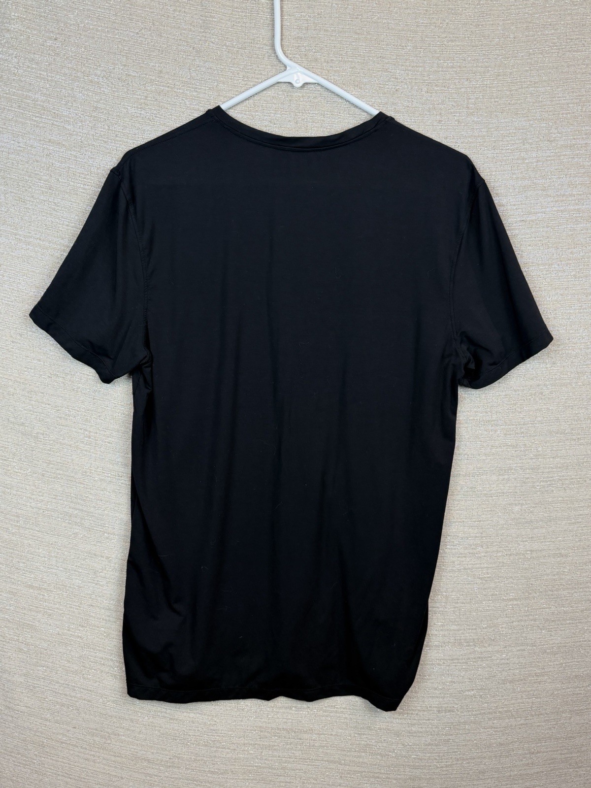 David Archy Size L V Neck Short Sleeve Black Bamboo Under Shirt NWOT gallery