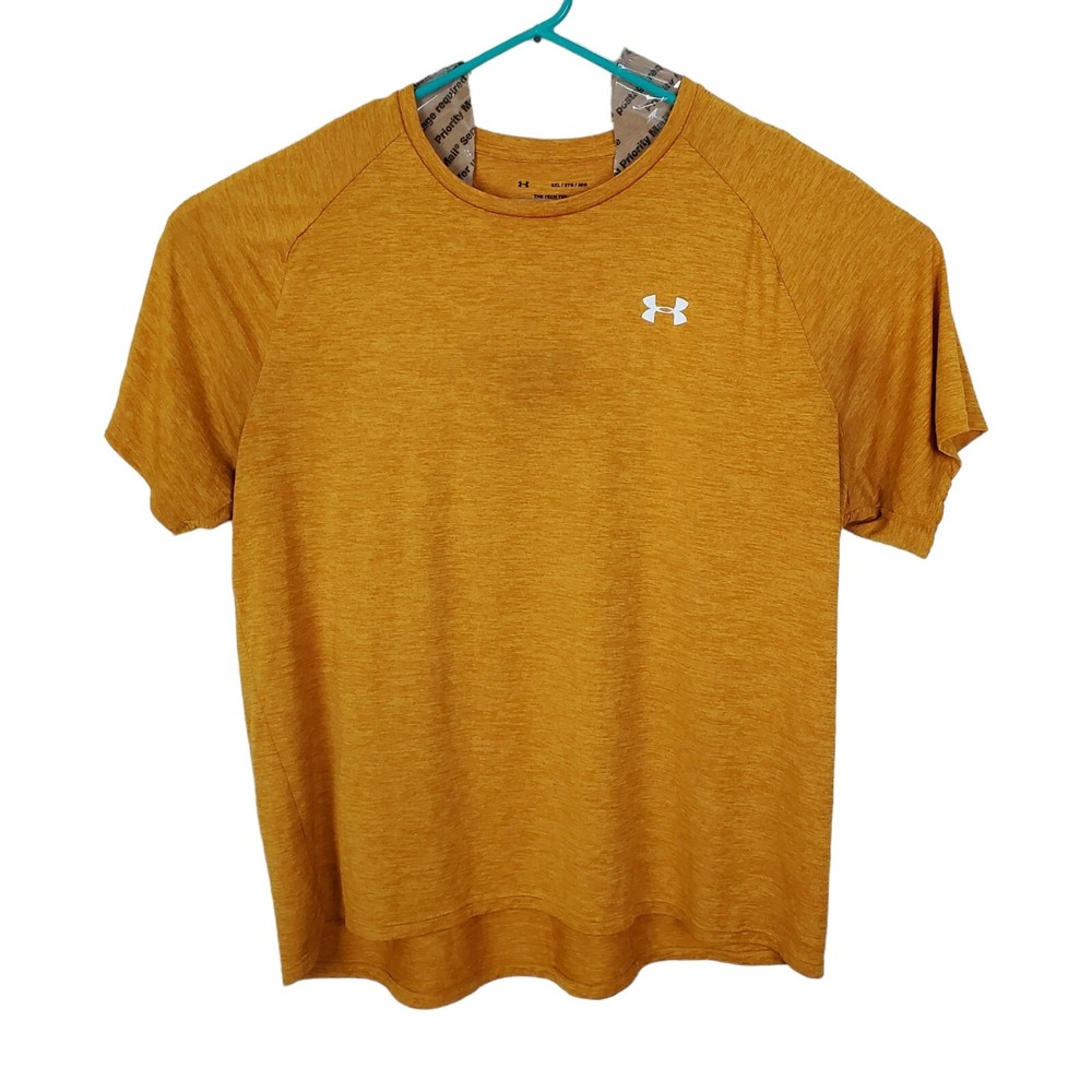 Under Armour Training Tech 2.0 Tee Men’s Size 3XL Mustard Yellow Short Sleeve