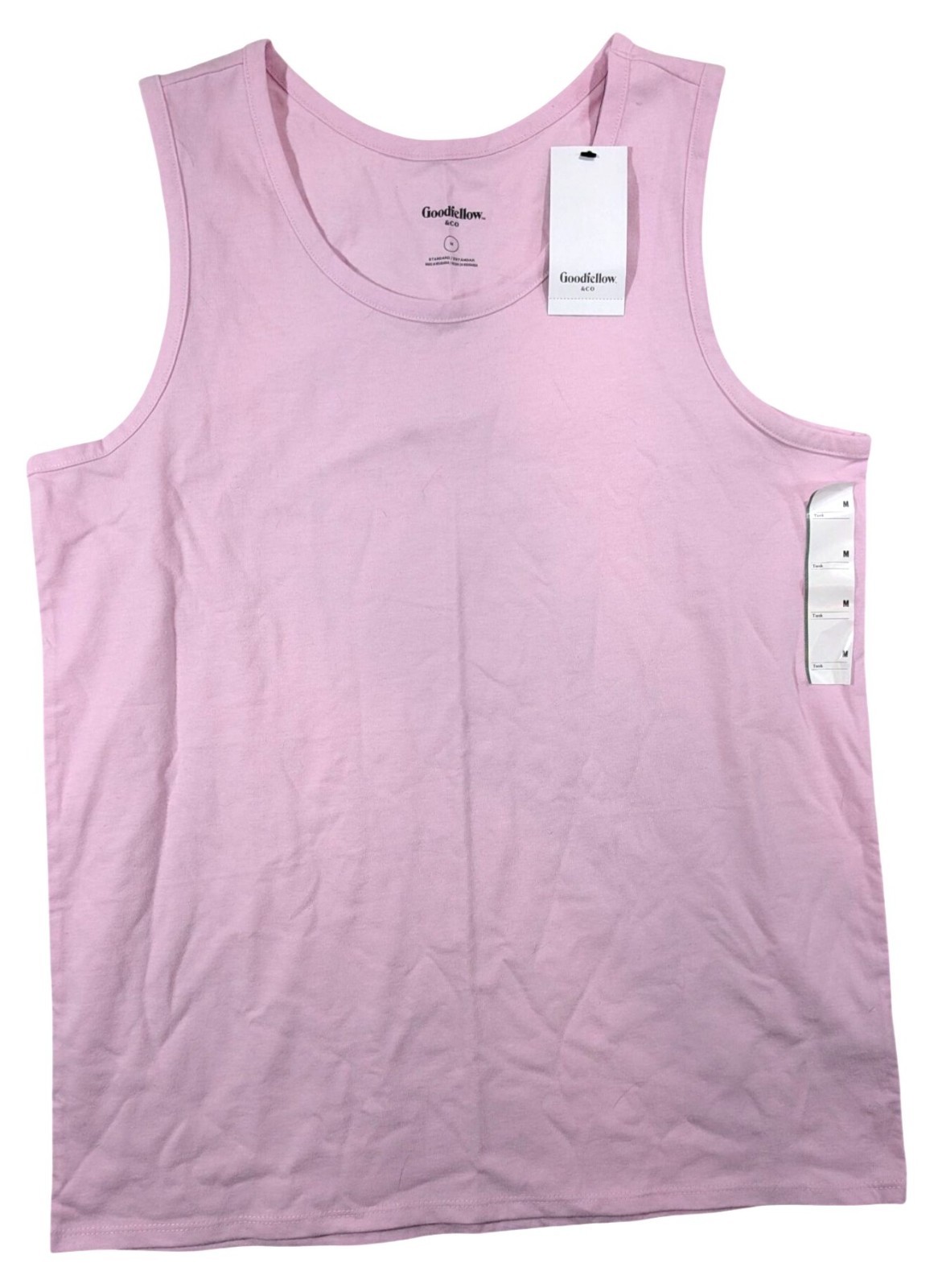 Goodfellow & Co Mens Pink Tank Top Size M Lightweight Cotton Blend NWT