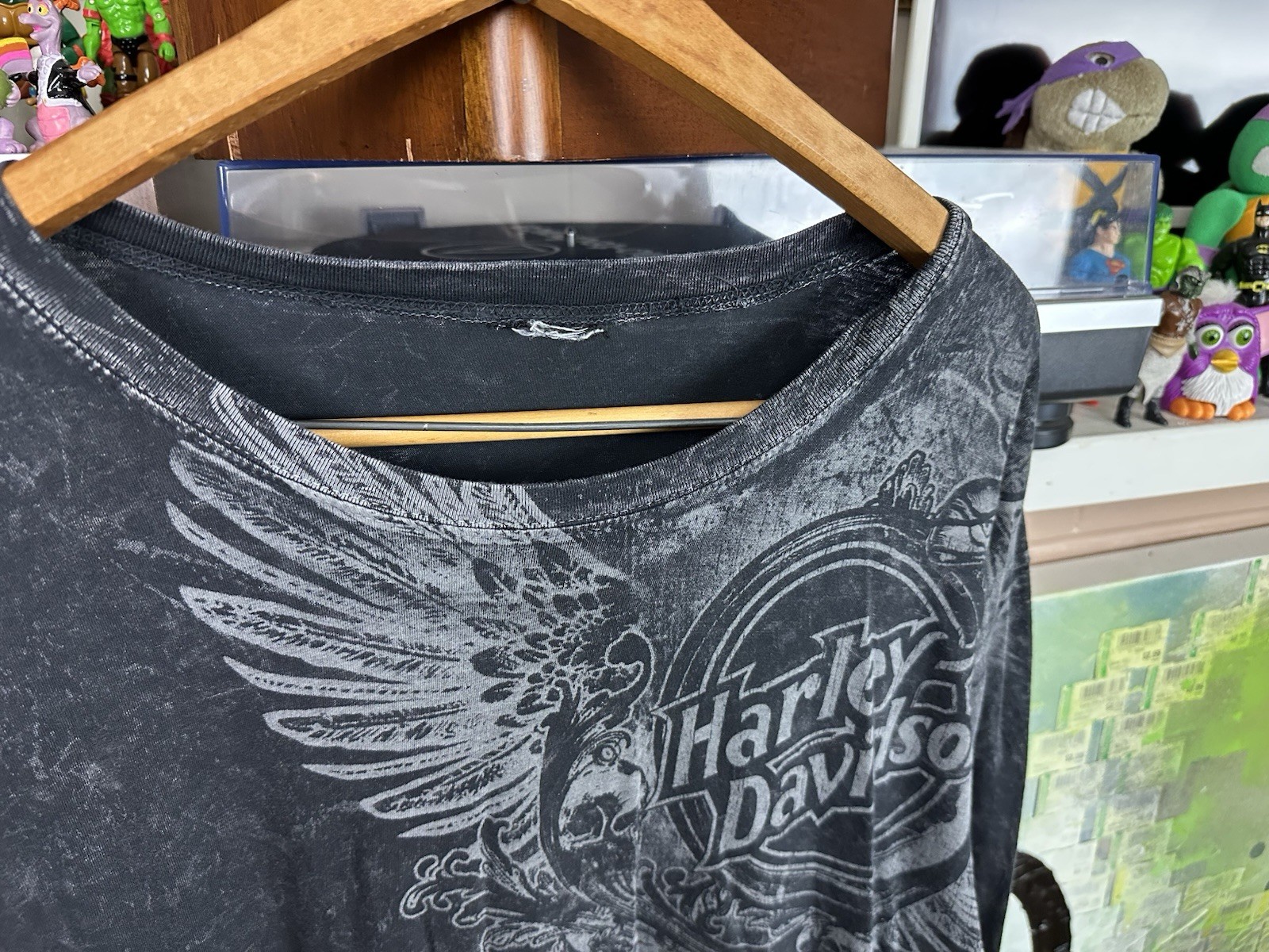 Vintage 2000s 2009 Harley Davidson Jackson Tennessee Long Sleeve Skulls Shirt gallery